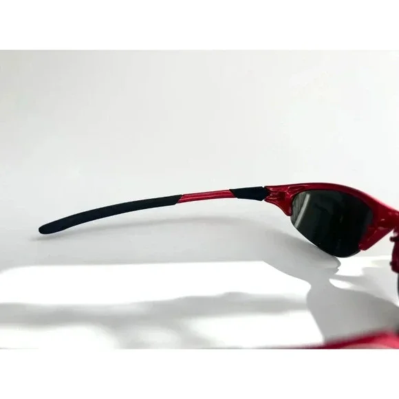 Rare Oakley Half Jacket Iridium Red Frame 4-022 Orange Mirror Lens Sunglasses - Picture 6 of 10
